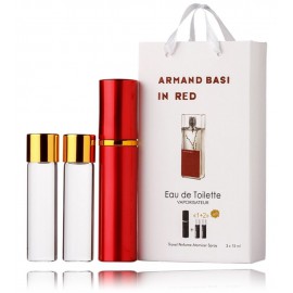 Armand Basi In Red rinkinys moterims (15 ml. EDT + 2 x 15 ml. papildymai)