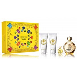 Versace Eros pour Femme rinkinys moterims (100 ml. EDT + 5 ml. EDT + 100 ml. dušo gelis + 100 ml. kūno losjonas)