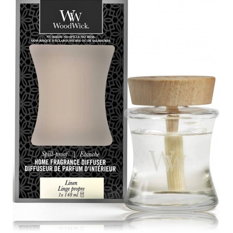 WoodWick Spill-Proof Linen namų kvapas