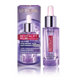 L'oreal Paris Revitalift Filler Anti-Wrinkle Serum veido serumas nuo raukšlių