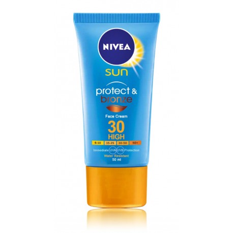 Nivea Sun Protect & Bronze apsauginis veido kremas su SPF30