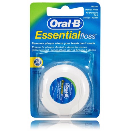 Oral-B Essential Floss vaškuotas tarpdančių siūlas