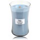 WoodWick Soft Chambray aromatinė žvakė