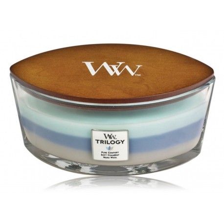WoodWick TRILOGY Woven Comforts aromatinė žvakė