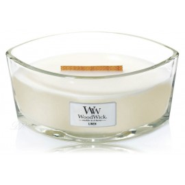 WoodWick Linen aromatinė žvakė