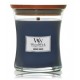 WoodWick Indigo Suede aromatinė žvakė