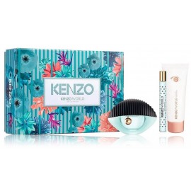 Kenzo Kenzo World rinkinys moterims (75 ml. EDP + 75 ml. kūno losjonas + 10 ml. EDP)