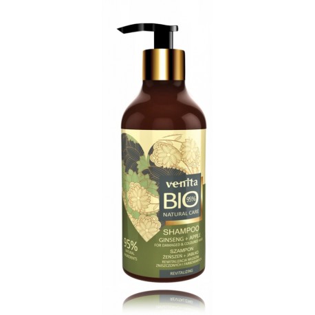 Bio Natural Care Revitalizing Hair Shampoo шампунь для окрашенных волос с экстрактом женьшеня и яблока