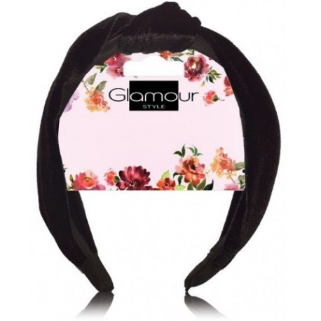 Glamour черный велюровый ободок для волос