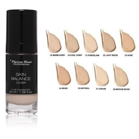 Pierre Rene Skin Balance Cover Fluid Foundation makiažo pagrindas