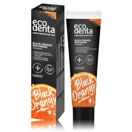 Ecodenta Black Orange Whitening Toothpaste balinamoji dantų pasta