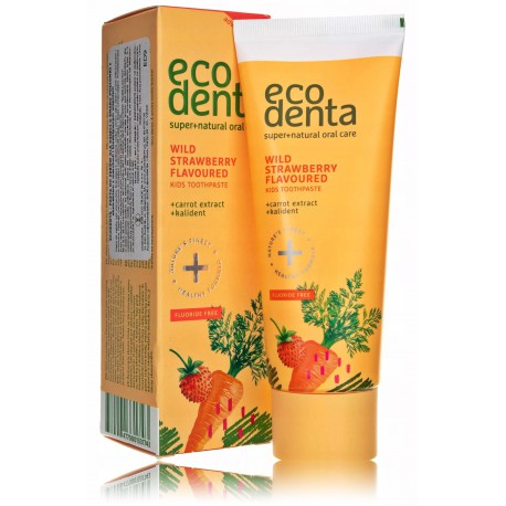 Ecodenta Wild Strawberry Kids Toothpaste dantų pasta vaikams