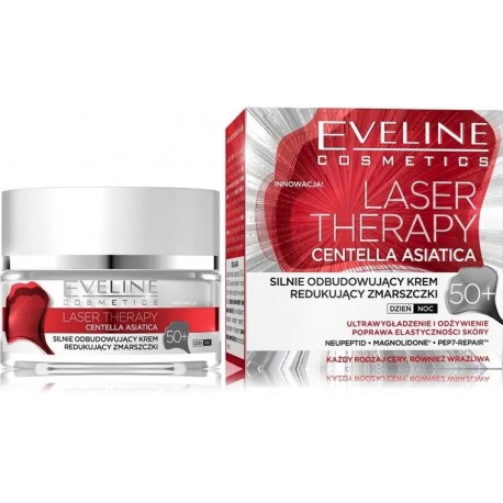 Eveline Laser Therapy Centella Asiatica Rebuilding Face Cream veido kremas brandžiai odai