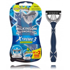 Wilkinson Sword Xtreme3 Ultimate Plus vienkartiniai skustuvai