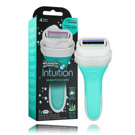 Wilkinson Sword Intuition Sensitive Care skustuvas moterims su muilu + 1 vnt. atsarginė galvutė