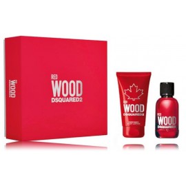 Dsquared2 Red Wood rinkinys moterims (30 ml. EDT + kūno losjonas 50 ml.)