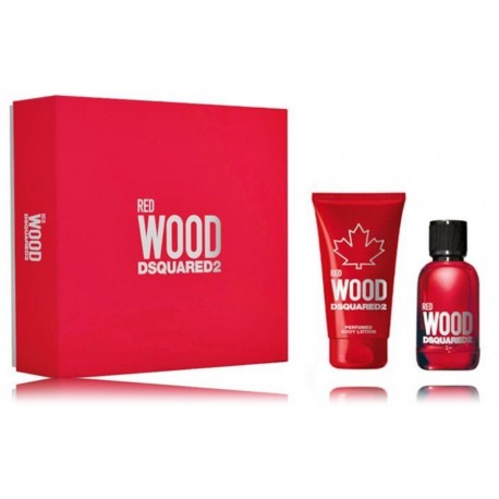 Dsquared2 Red Wood rinkinys moterims (30 ml. EDT + kūno losjonas 50 ml.)