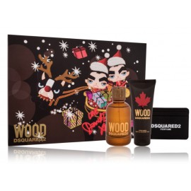 Dsquared2 Wood for Him набор для мужчин (100 мл. EDT + гель для душа 100 мл. + визитница)