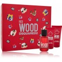 Dsquared2 Red Wood rinkinys moterims (50 ml. EDT + 50 ml. dušo gelis + 50 ml. kūno losjonas)