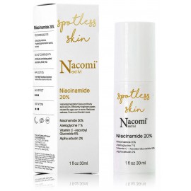 Nacomi Next Level Niacinamide 20% naktinis veido ir kūno serumas