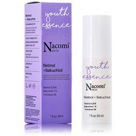 Nacomi Next Level Retinol + Bakuchiol Serum naktinis veido serumas