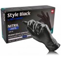 Med-Comfort Nitril Gloves Style Black juodos vienkartinės nitrilinės pirštinės 100 vnt.