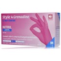 Med-Comfort Nitril Gloves Style Pink rožinės vienkartinės nitrilinės pirštinės 100 vnt.