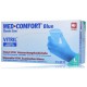 Med-Comfort Classic Line Nitrile-Vinyl Gloves mėlynos vinilinės-nitrilinės pirštinės 100 vnt.