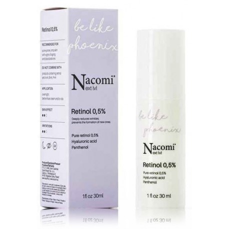 Nacomi Next Level Retinol 0,5% naktinis veido serumas