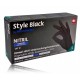 Med-Comfort Nitril Gloves Style Black juodos vienkartinės nitrilinės pirštinės 100 vnt.