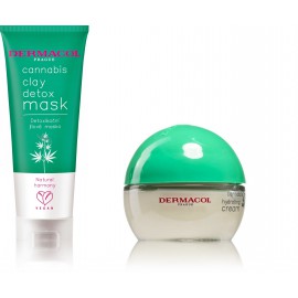 Dermacol Canabis odos priežiūros dovanų rinkinys (50 ml. veido kremas ir 100 ml. veido kaukė)
