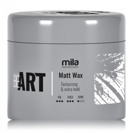 Mila Professional BeART Matt Wax Extra Hold ypač stiprios fiksacijos plaukų vaškas