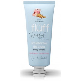 Fluff Superfood Moisturizing Body Cream Peach & Caramel drėkinantis kūno kremas