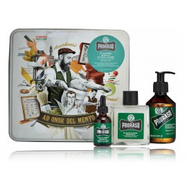 Proraso Refresh barzdos priežiūros rinkinys vyrams (200 ml. šampūnas + 100 ml. balzamas + 30 ml. aliejus)