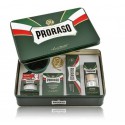 Proraso Classic Shaving skutimosi rinkinys vyrams (100 ml. kremas + 150 ml. muilas + 100 ml. losjonas + šepetėlis + skutimosi indas)