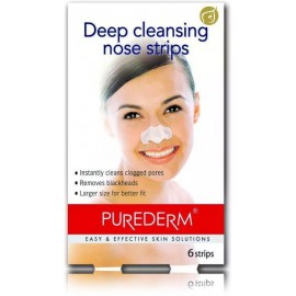 Purederm Deep Cleansing Nose Pore Strips valantys pleistrai nosies sričiai