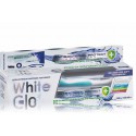 White Glo Antibacterial Protect Mouthwash Toothpaste antibakterinė dantų pasta (100 ml.) + dantų šepetėlis