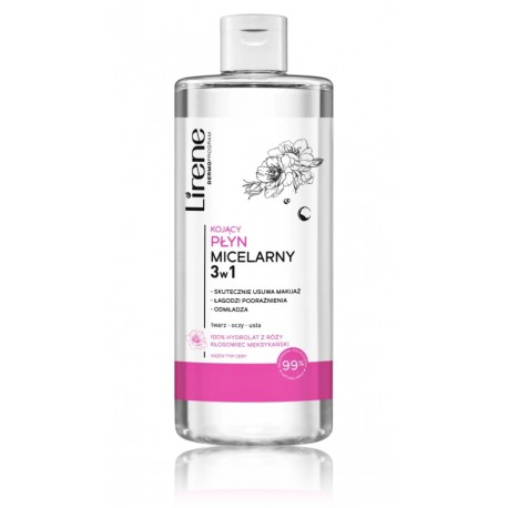 Lirene Micellar Water 3in1 raminamasis micelinis vanduo su rožių hidrolatu