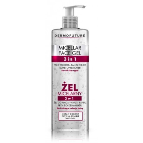 Dermofuture Micellar Face Gel 3in1 Gel valomasis micelinis veido gelis