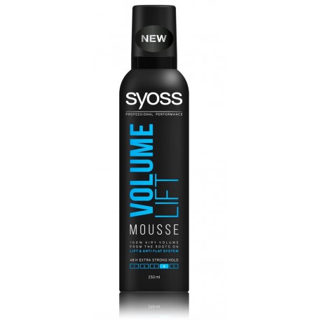 Syoss Volume Lift Mousse apimties suteikiančios itin stiprios fiksacijos plaukų putos