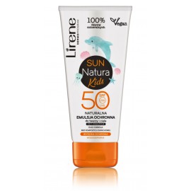 Lirene Sun Natura Kids SPF50 apsauginė veido ir kūno emulsija vaikams