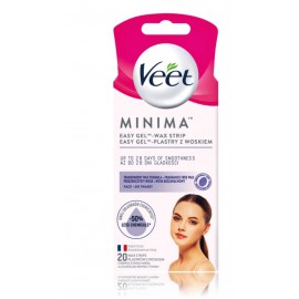 Veet Minima Easy Gel восковые полоски для депиляции лица