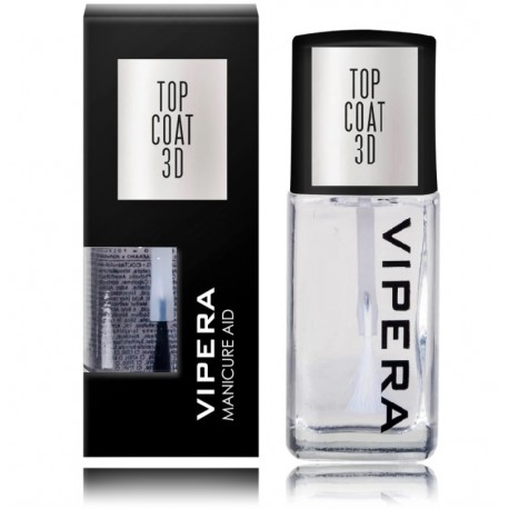 Vipera Top Coat 3D viršutinis nagų lako sluoksnis