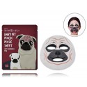 Holika Holika Baby Pet Magic Mask Sheet Anti-Wrinkle Pug lakštinė kaukė veidui nuo raukšlių 22 ml.