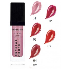 Dermacol Diamond Shine Lip Gloss Crystal Crush blizgesys lūpoms 6 ml.