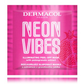 Dermacol Neon Vibes Illuminating Peel-Off Mask šviesinanti nulupama kaukė veidui