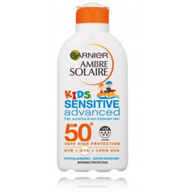 Garnier Ambre Solaire Kids Sensitive Advanced SPF50+ apsauginis losjonas nuo saulės vaikams