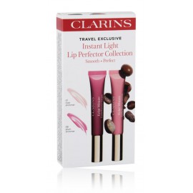 Clarins Instant Light Natural Lip Perfector lūpų blizgesių rinkinys (2 x 12 ml.)