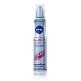 Nivea Diamond Gloss Care stiprios fiksacijos plaukų putos