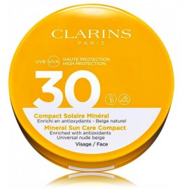 Clarins Mineral Sun Care Compact nuo saulės apsaugantis kremas su atspalviu 15 g.